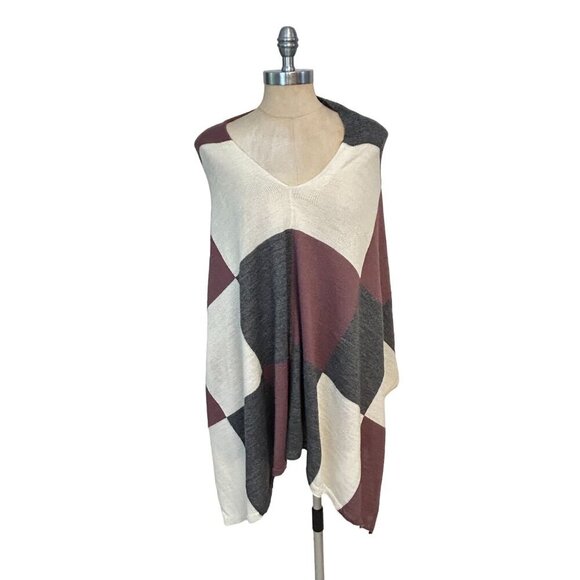 Peru Etnico 100% Baby Alpaca Wool Multicolor Block Design OS - Picture 3 of 8